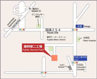 accessmap_Fujioka 2nd Plant