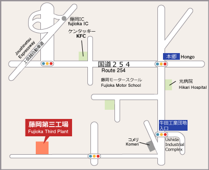 accessmap_Fujioka 3rd Plant